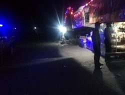 Personel Polsek Montong Gading Polres Lombok Timur Giat Patroli Blue Light Guna Stabilitas Kamtibmas