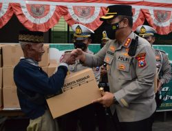 Perduli Dampak Kenaikan Harga BBM, Polresta Sidoarjo Bagikan Paket Sembako