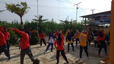 Jum’at Sehat, Pemdes Bangun Jaya Gelar Senam Bersama dan Cek Kesehatan Gratis