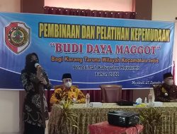 Bupati Ikfina Berikan Pembinaan dan Motivasi Pelatihan Budidaya Maggot Pada Karang Taruna Jetis