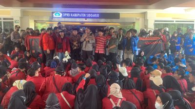 Demo Tolak Kenaikan Harga BBM di Sidoarjo Berlangsung Aman dan Kondisif