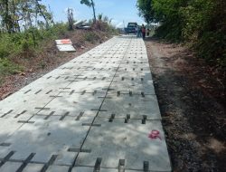 &nbsp;Kolaborasi Pemkab Bojonegoro dan Perhutani, Bangun Jalan Beton di Desa Kawasan Hutan