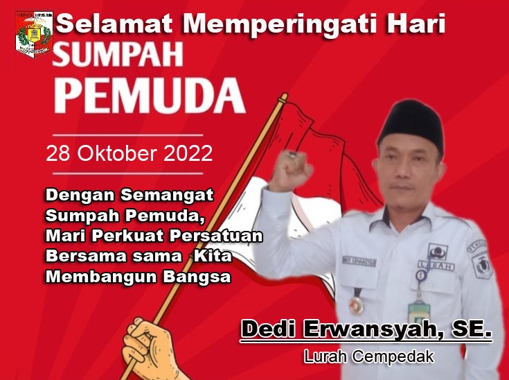 Lurah Cempedak Dedi Erwansyah Se Mengucapkan Selamat Memperingati