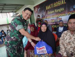 Peringati HUT TNI ke -77, Korem 162/Wira Bhakti Berbagi Kasih