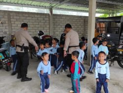 Dikunjungi Anak TK, Polsek Kepil Kenalkan Lingkungan Mapolsek