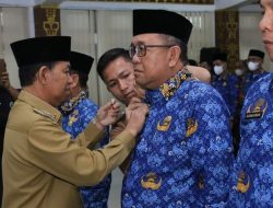 Bupat Lampura Hadiri Pelantikan Pengurus Lembaga Konsultasi Bantuan Hukum Medica Yustisia KORPRI