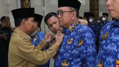 Bupat Lampura Hadiri Pelantikan Pengurus Lembaga Konsultasi Bantuan Hukum Medica Yustisia KORPRI