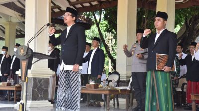 Bupati Sidoarjo Pimpin Upacara Memperingati Hari Santri Nasional 2022