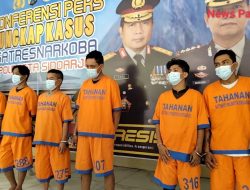 Enam Tersangka Pemakai dan Pengedar Sabu sabu Ditangkap Polisi Sidoarjo
