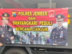 Gerak Cepat Kapolres Jember Berikan Bantuan Peduli Korban Gempa Cianjur