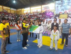 Kapolsek Kota Kendal Pimpin Pengamanan Pembukaan Kejuaraan Taekwondo Piala Bupati Kendal 2022