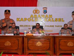 Kunker ke Polres Tapin, Kapolda Kalsel Ingatkan Anggota untuk Mawas Diri untuk Tidak Hedonisme