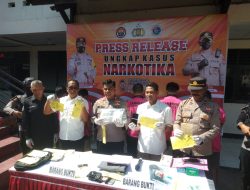 Satres Narkoba Polres Lotim Tangkap 6 Orang Tersangka Jaringan Pengedar Narkoba,Dengan Barang Bukti 602,5 Gram Sabu