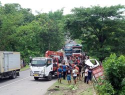 Laka Lantas di Tanjakan Jembatan Krakal Purwantoro, Satu Kernet Meninggal