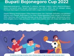 Menjaring Bibit Bibit Unggul Atlet, Bupati Bojonegoro Cup 2022 Pertandingkan 9 Cabor