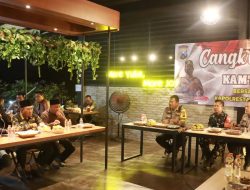 Sukseskan KTT G20, Polresta Sidoarjo Gelar Cangkrukan Kamtibmas