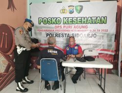 Polresta Sidoarjo Sediakan Posko Kesehatan OPS Puri Agung di Terminal Purabaya