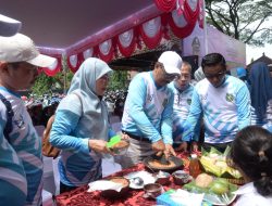 Kapolres Hadiri Acara Rujakan Walikota Bersama Ibu Hamil Dalam Rangka HKN Ke-58 di Nggrowo Bening Edu Park