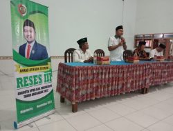 Anggota DPRD Kabupaten Mojokerto Afifuddin Sya’roni Gelar Reses Tahap III TA. 2022
