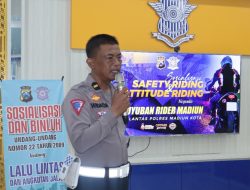 Pentingya Edukasi Safety Riding, Polres Madiun Kota Kumpulkan Paguyuban Raider Madiun