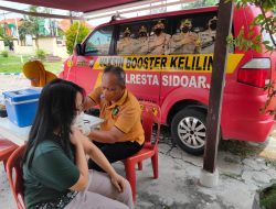 Antisipasi Penyebaran Covid-19, Polresta Sidoarjo Masifkan Vaksinasi Booster di Wilaya Polsek