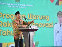 396 Warung Rakyat Rampung Direnovasi, Bupati Sidoarjo Minta Dinas Terkait Bantu Pemasaran Lewat Online