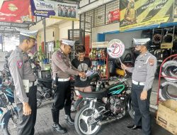 Satlantas Polres Bojonegoro Imbau Toko Variasi dan Bengkel Motor Tidak Layani Knalpot Brong