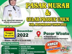Dorong Pemulihan Ekonomi UMKM, Pemkab Bojonegoro Gelar Pasar Murah