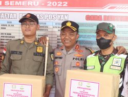 Bersama Kapolres Ketua Cabang Bhayangkari Peduli Personil Pospam Ops Lilin