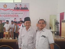 Ketua DPC Partai Gerindra Lampung Utara Hadiri Pengukuhan DPC Lampung Selatan