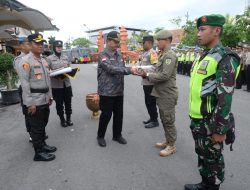 Walikota Madiun Pimpin Apel Gelar Pasukan Kesiapan Pengamanan Malam Tahun Baru 2023