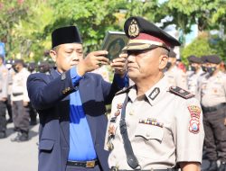 Kapolres Pimpin Upacara Penyerahan Tugas dan Tanggung Jawab Kapolsek Taman