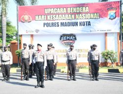 Tumbuhkan Semangat Nasionalisme, Polres Madiun Kota Gelar Upacara Hari Kesadaran Nasional