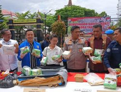 Polrestabes Makassar Musnahkan Barang Bukti Jenis Narkoba