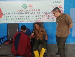 Perhutani KPH Padangan Gelar Donor Darah Bersama PMI