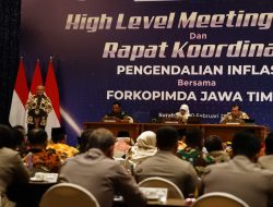 Bupati Sidoarjo Hadiri HLM dan Rakor Pengendalian Inflasi Bersama Forkopimda Jatim