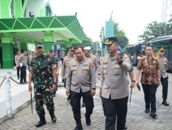 Kapolresta Sidoarjo Dampingi Kapolda Jatim Tinjau Lokasi Satu Abad Harlah NU
