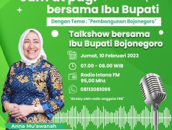 Bupati Bojonegoro Talkshow di Radio, Menjawab Pertanyaan Warga Seputar Pembangunan 