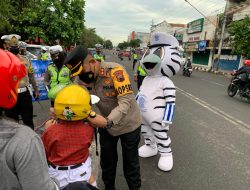 Satlantas Polres Wonogiri Gelar OKLLC di Depan Pasar Kota Wonogiri