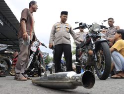Sat Lantas Polres Madiun Kota Ramai denganPuluhan Pemuda yang Ambil Motor