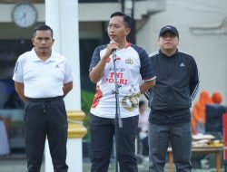 Perkuat Sinergitas, Polres Lampung Utara Gelar Olahraga Bersama TNI dan Forkopimda