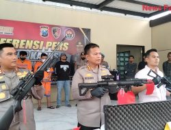 Perakitan dan Pengedar Senjata Api Ilegal Diringkus Polisi Sidoarjo
