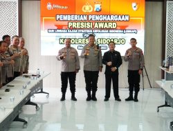 Tingkatkan Pelayanan Prima, Polresta Sidoarjo Raih Presisi Award