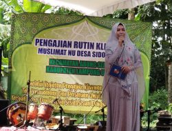 Wakil Ketua TP-KK Lampura Devriyana Marda Ardian Hadiri Pengajian Rutin Kliwonan Muslimat NU