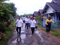 Kadis Kominfo Kabupaten Lampura Doni Ferwari Fahmi. SE. MM Tinjau Beberapa Titik Lokasi Banjir