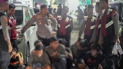 Polres Probolinggo Kota Amankan Tujuh Pemuda Yang Sedang Asyik Pesta Arak Bali Saat Berlangsungnya Konser Tablig Akbar