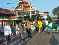 Polresta Sidoarjo Lakukan Pengamanan Sholat Idul Fitri Dengan Humanis
