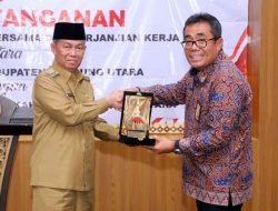 Pemkab Lampura Tandatangi MoU bersama 12 Kepala Instansi Vertikal dan BUMN
