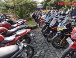 120 Motor Balap Liar dan Kenalpot Brong Diamankan Polisi Sidoarjo