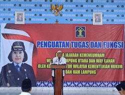 Deteksi Dini Ganguan Keamanan dan Keteriban Menjelang Hari Raya Idul Fitri 1444 H, Ka.Divpas Lampung Razia dan Berikan Penguatan di Rutan Kotabumi